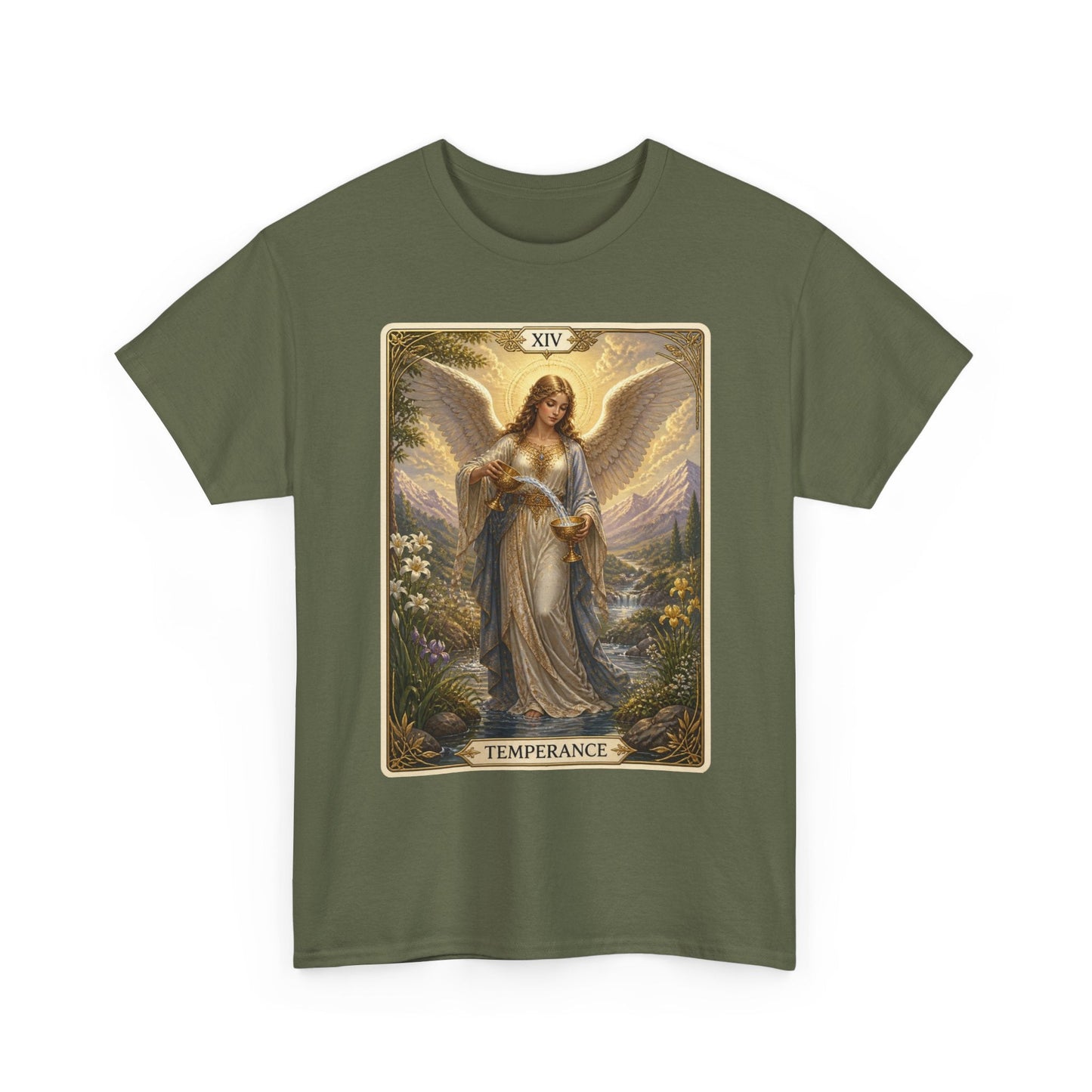 Temperance Tarot Tee — Angel Tarot Card T-Shirt - T-Shirt - Printify