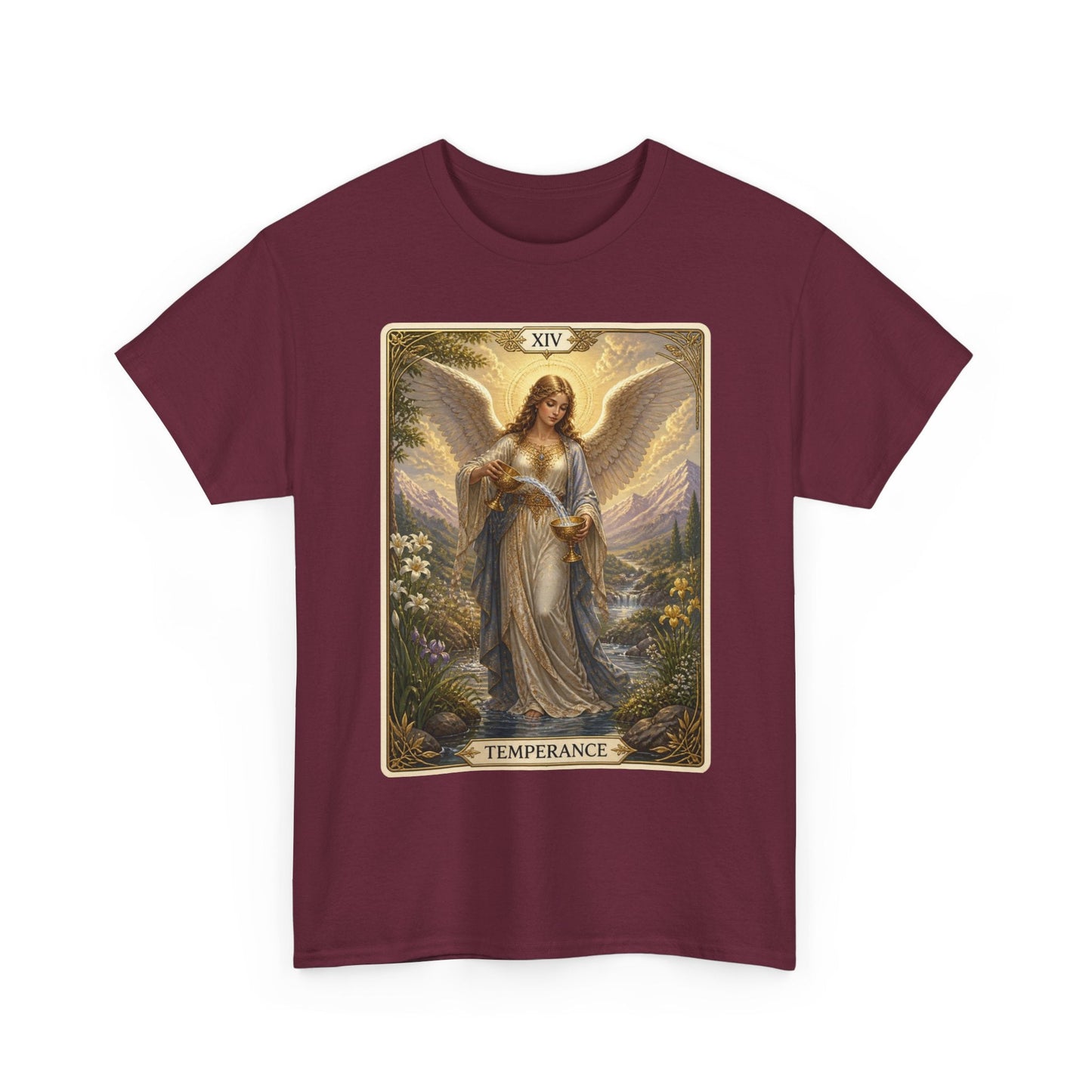 Temperance Tarot Tee — Angel Tarot Card T-Shirt - T-Shirt - Printify