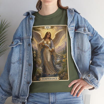 Temperance Tarot Tee — Angel Tarot Card T-Shirt - T-Shirt - Printify