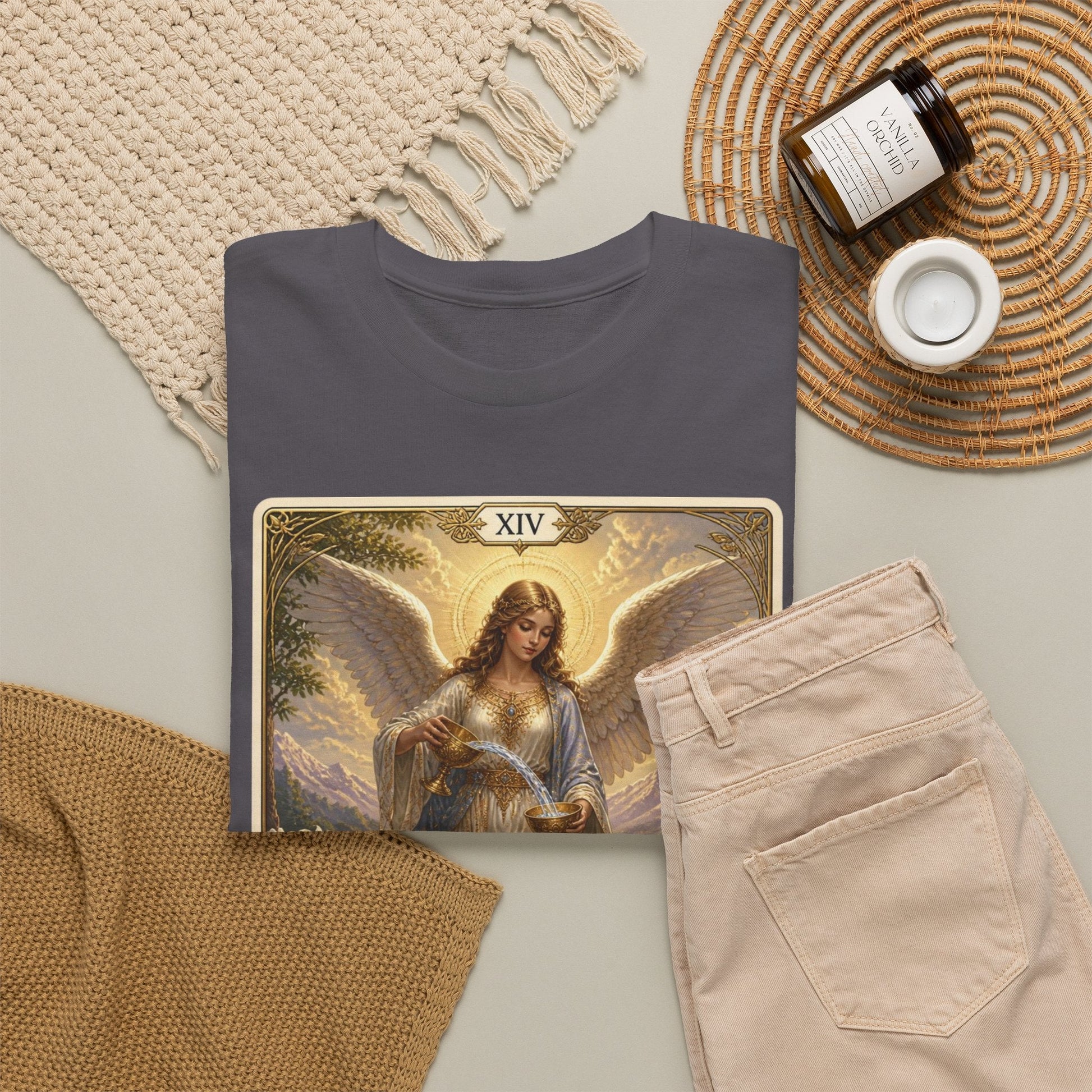 Temperance Tarot Tee — Angel Tarot Card T-Shirt - T-Shirt - Printify
