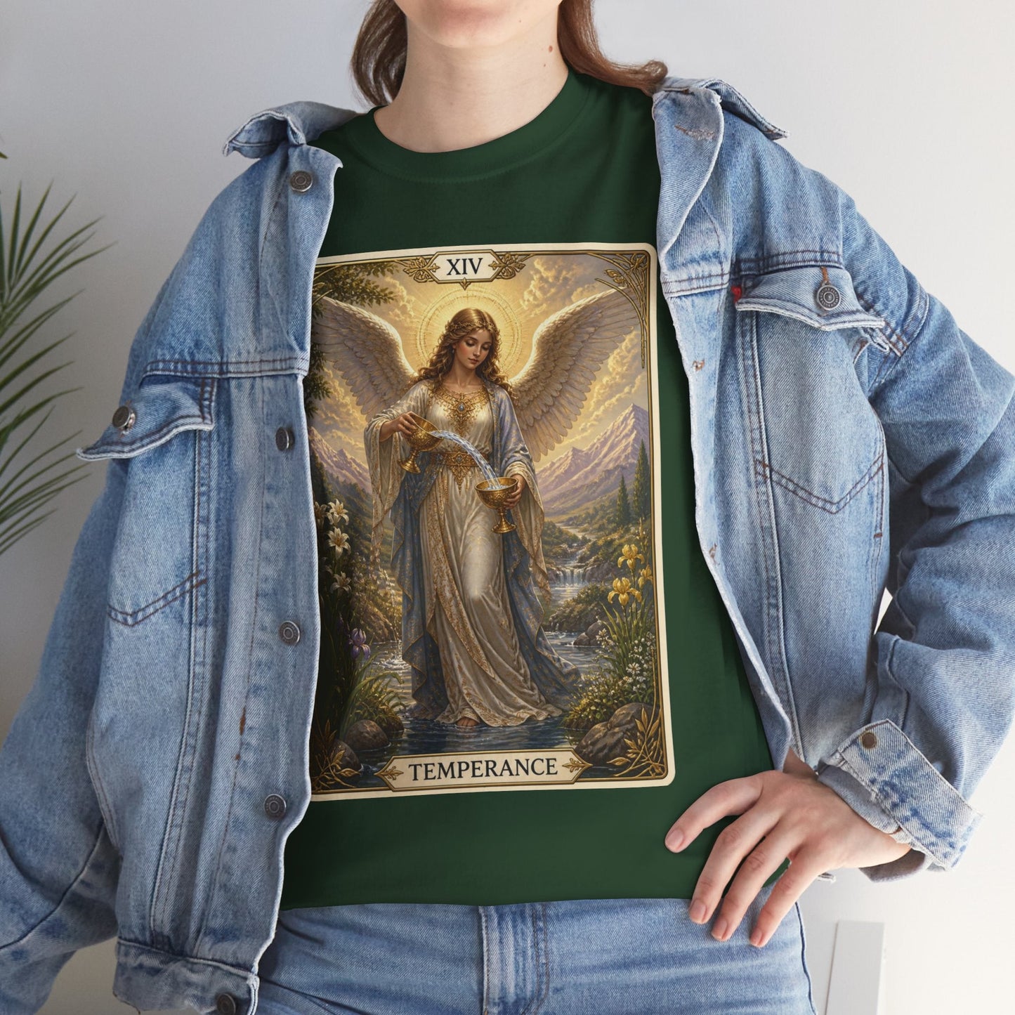 Temperance Tarot Tee — Angel Tarot Card T-Shirt - T-Shirt - Printify