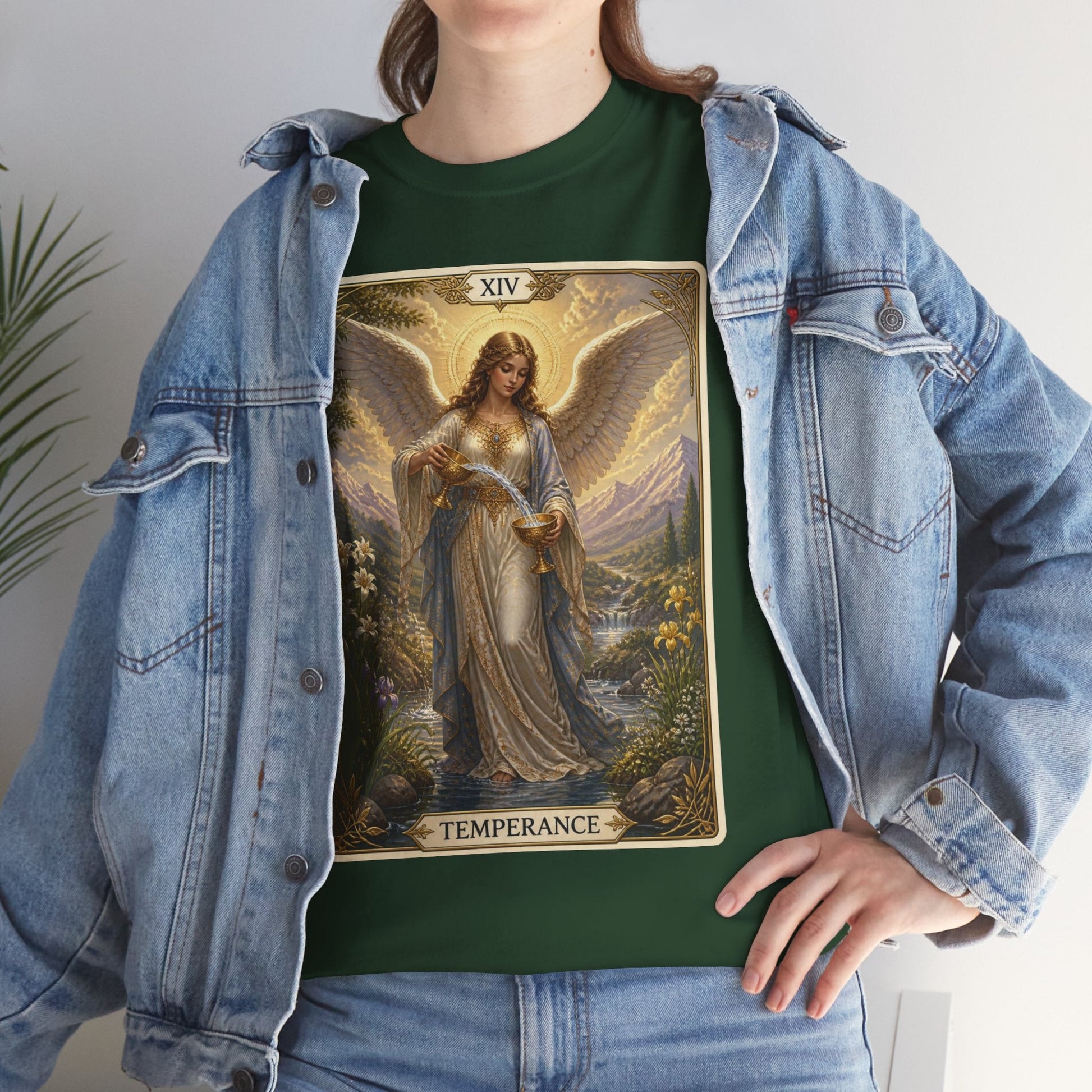 Temperance Tarot Tee — Angel Tarot Card T-Shirt - T-Shirt - Printify