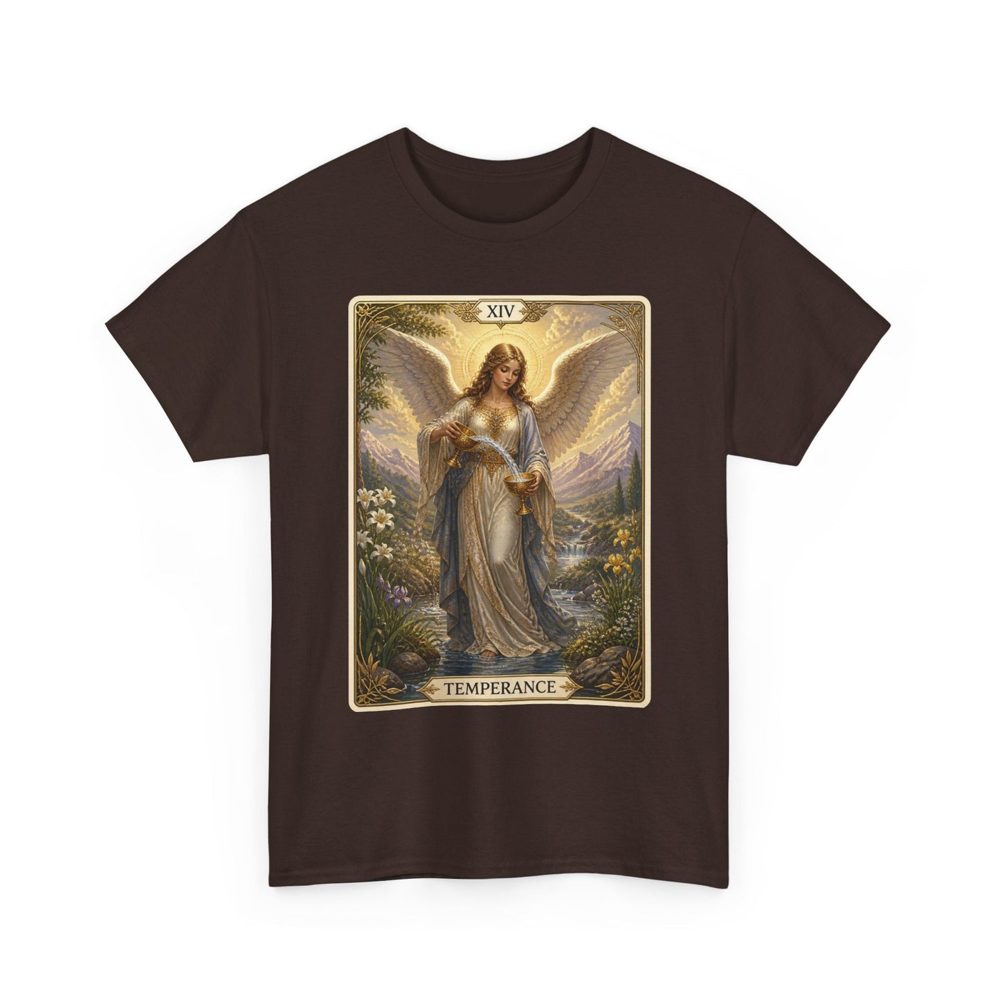 Temperance Tarot Tee — Angel Tarot Card T-Shirt - T-Shirt - Printify