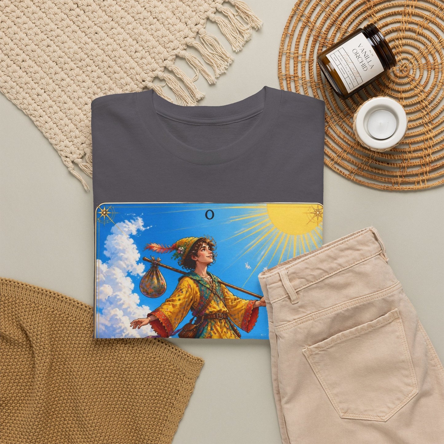 The Fool Tarot Card T-Shirt — Vibrant Mystical Tarot Tee - T-Shirt - Printify