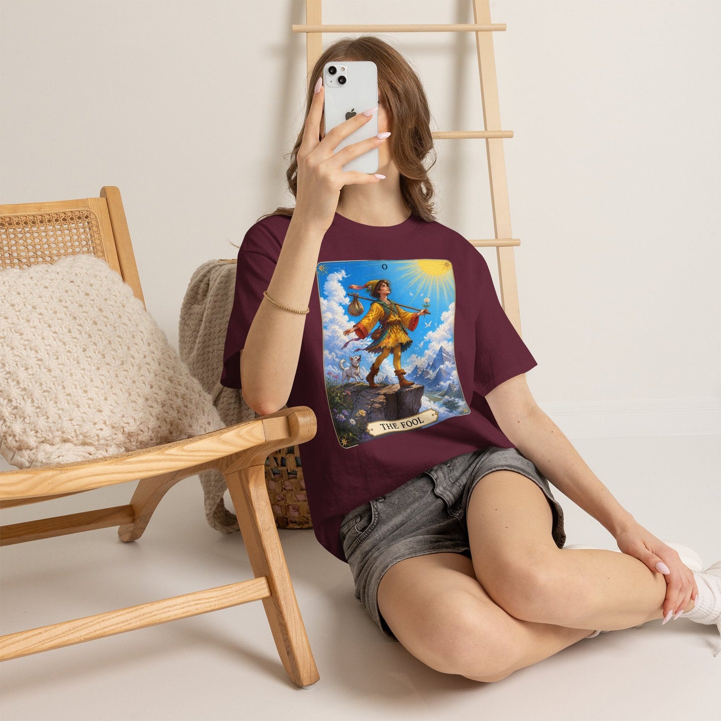 The Fool Tarot Card T-Shirt — Vibrant Mystical Tarot Tee - T-Shirt - Printify