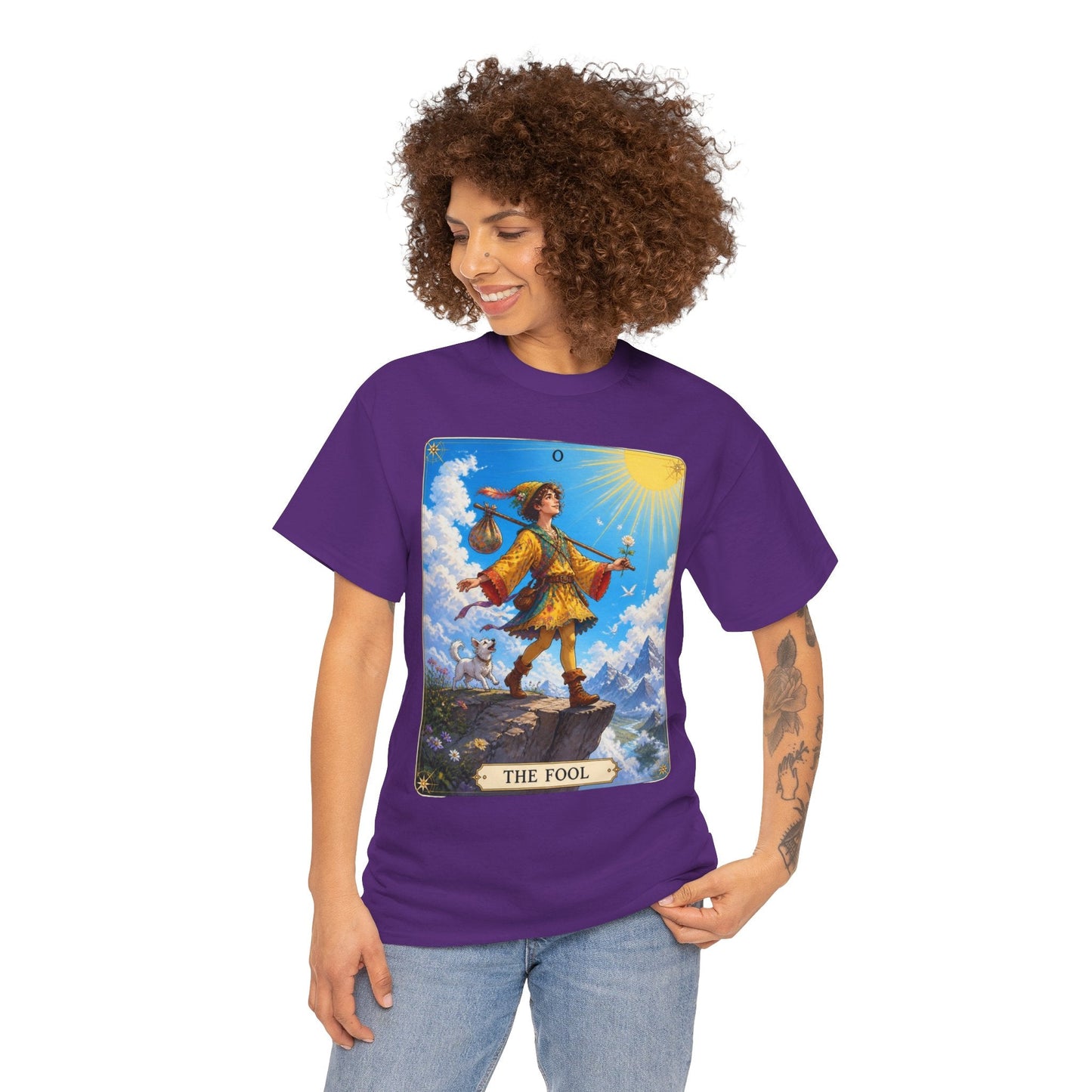The Fool Tarot Card T-Shirt — Vibrant Mystical Tarot Tee - T-Shirt - Printify