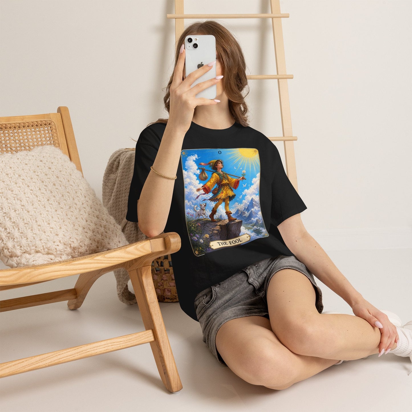 The Fool Tarot Card T-Shirt — Vibrant Mystical Tarot Tee - T-Shirt - Printify