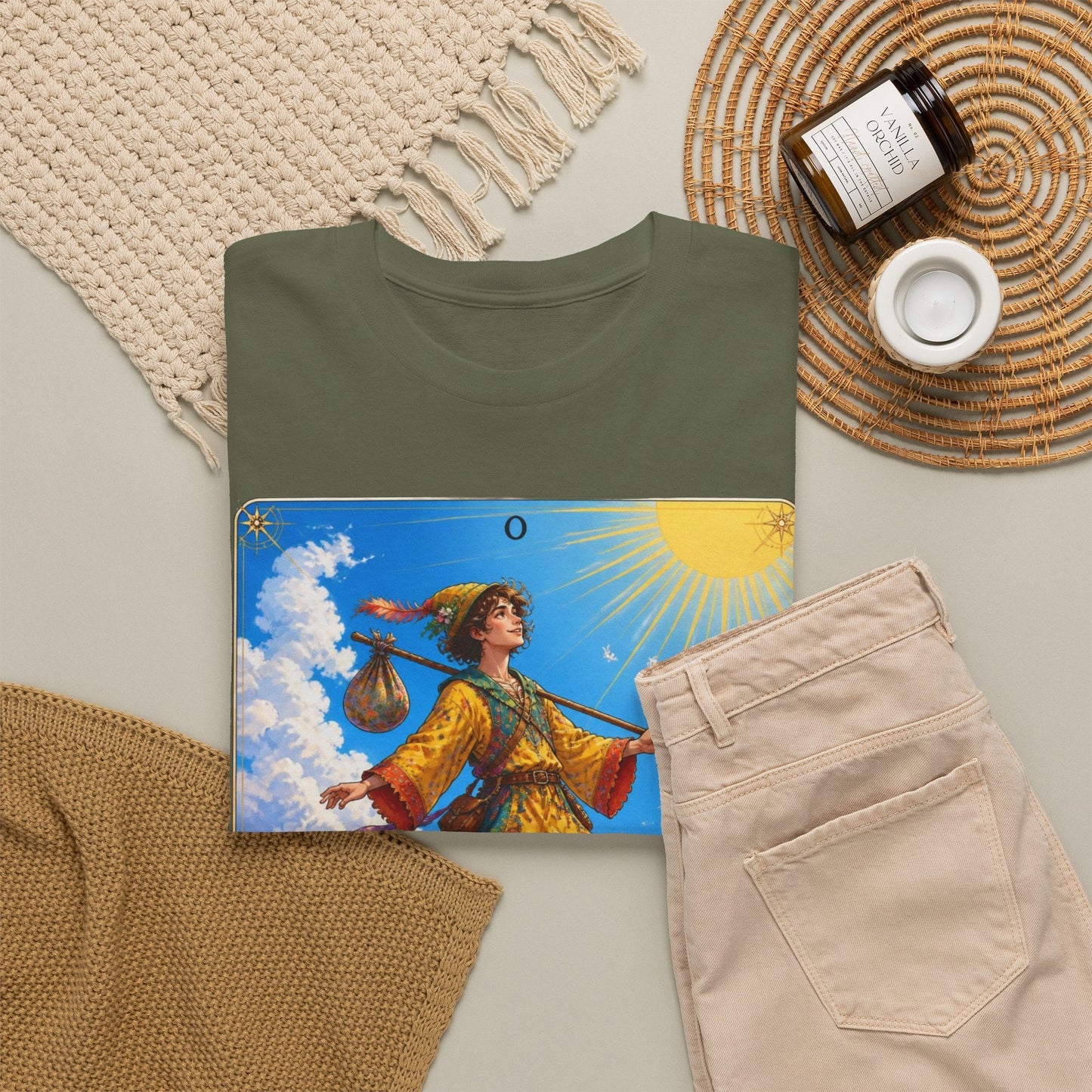 The Fool Tarot Card T-Shirt — Vibrant Mystical Tarot Tee - T-Shirt - Printify