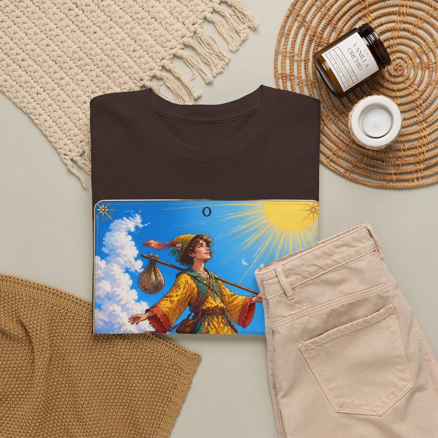 The Fool Tarot Card T-Shirt — Vibrant Mystical Tarot Tee - T-Shirt - Printify