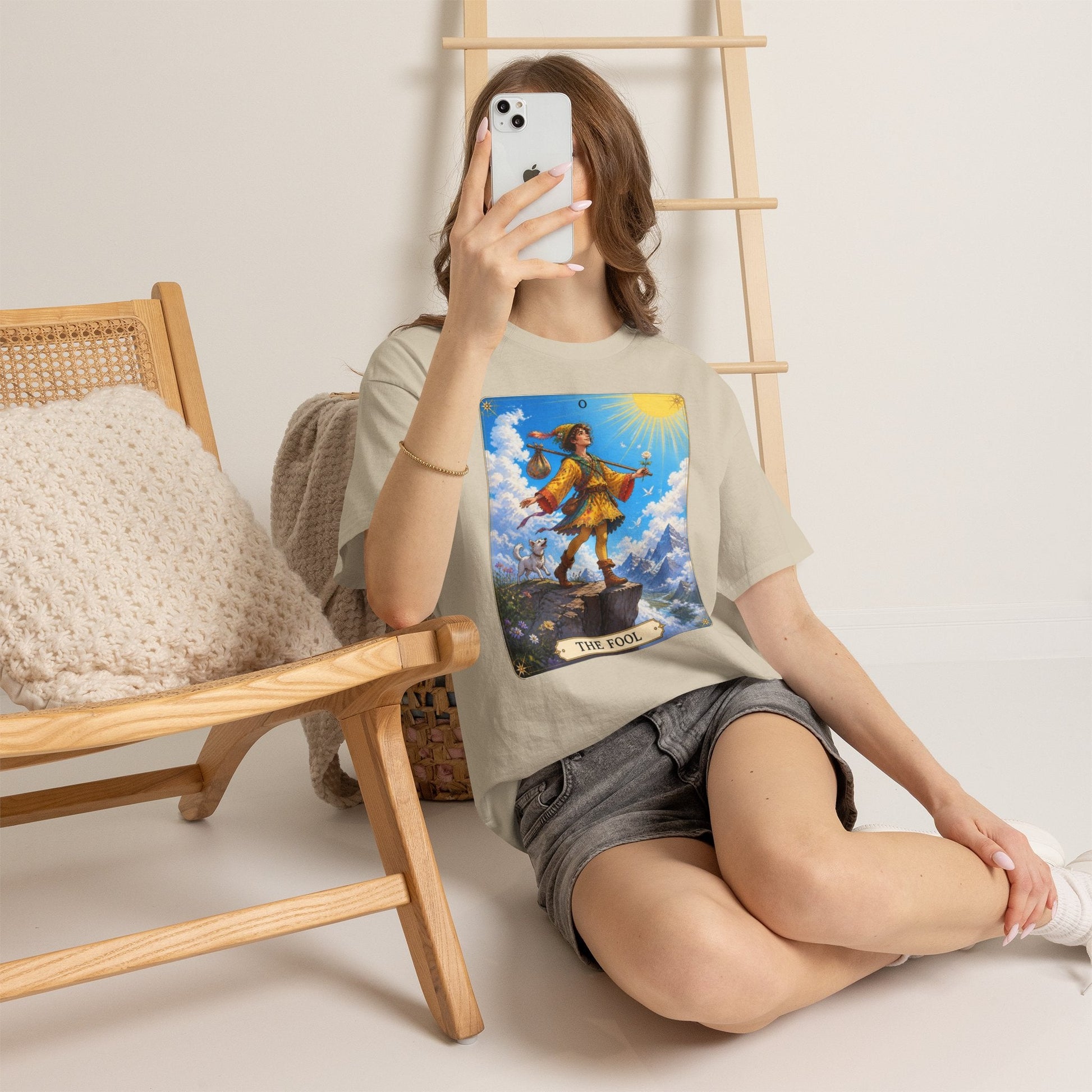 The Fool Tarot Card T-Shirt — Vibrant Mystical Tarot Tee - T-Shirt - Printify