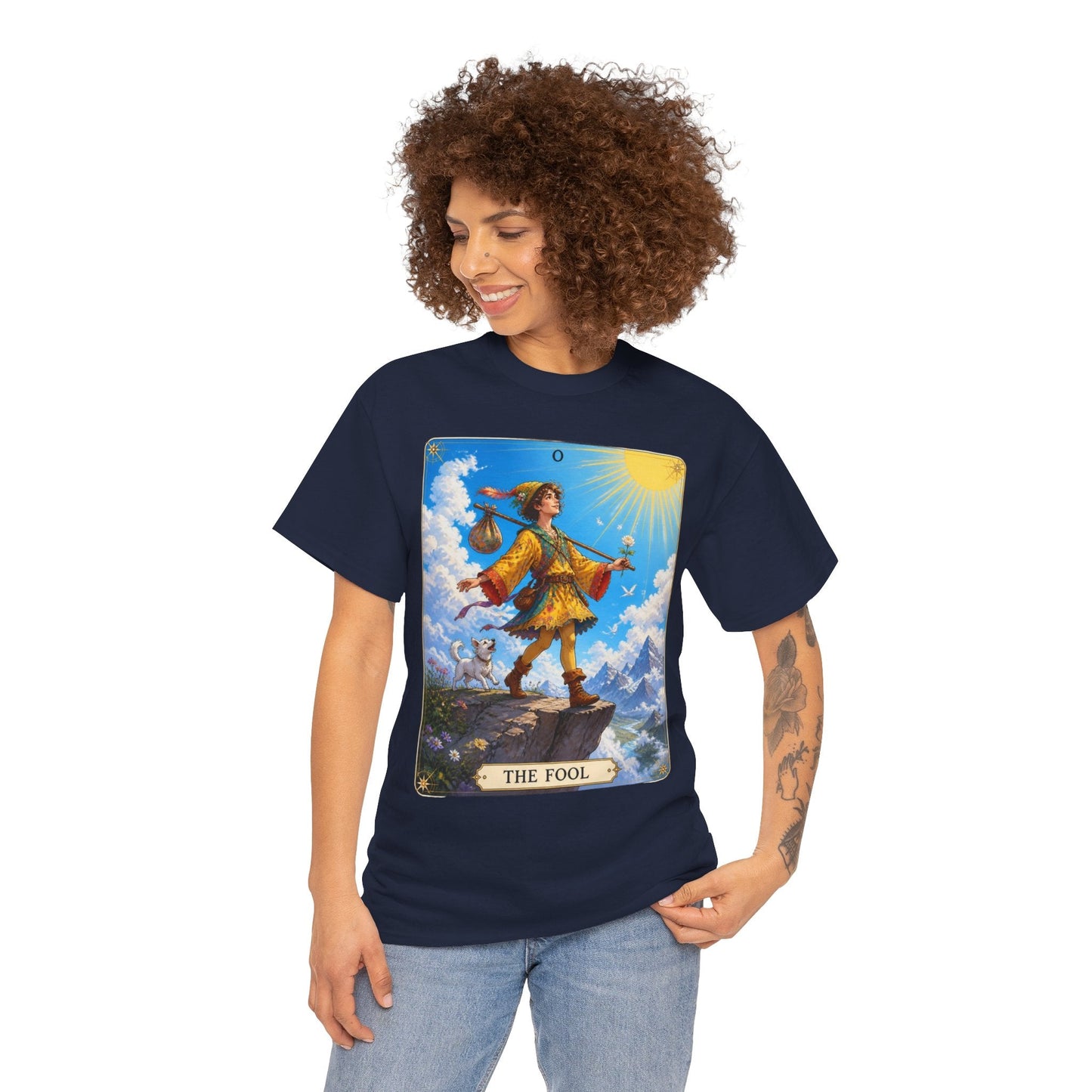 The Fool Tarot Card T-Shirt — Vibrant Mystical Tarot Tee - T-Shirt - Printify