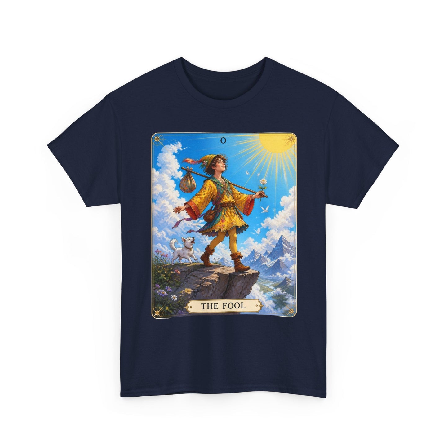 The Fool Tarot Card T-Shirt — Vibrant Mystical Tarot Tee - T-Shirt - Printify