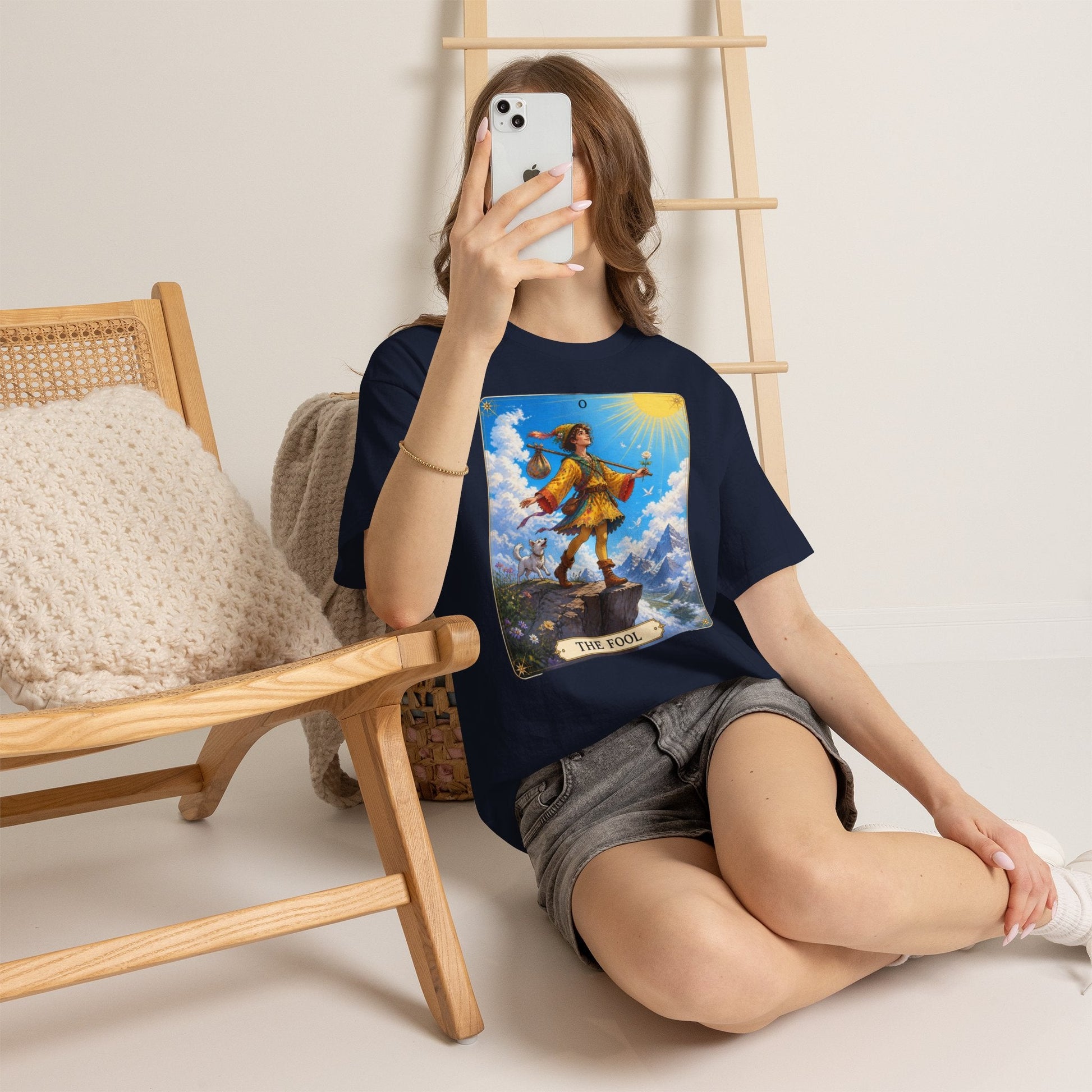 The Fool Tarot Card T-Shirt — Vibrant Mystical Tarot Tee - T-Shirt - Printify