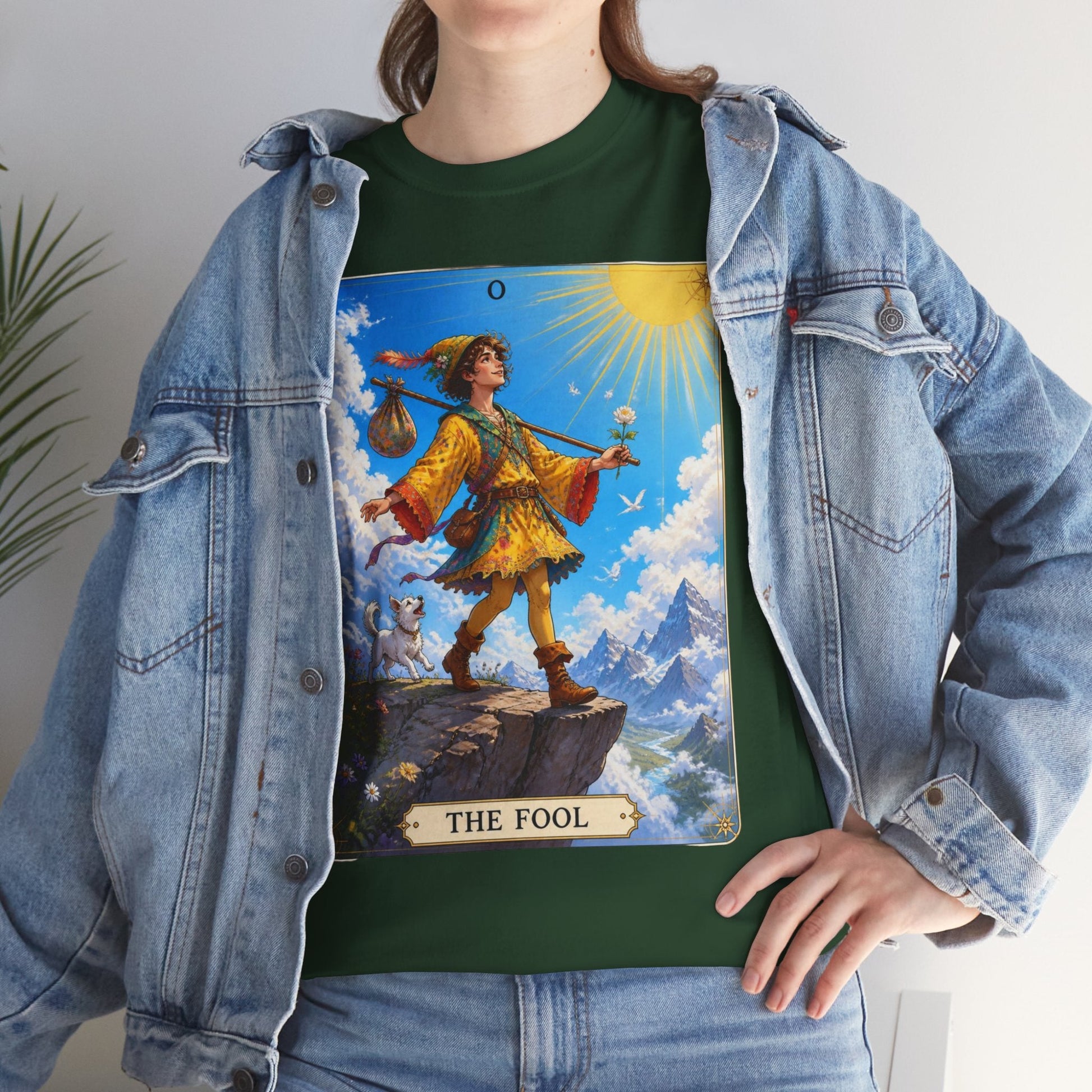 The Fool Tarot Card T-Shirt — Vibrant Mystical Tarot Tee - T-Shirt - Printify