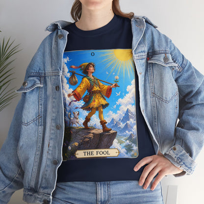 The Fool Tarot Card T-Shirt — Vibrant Mystical Tarot Tee - T-Shirt - Printify