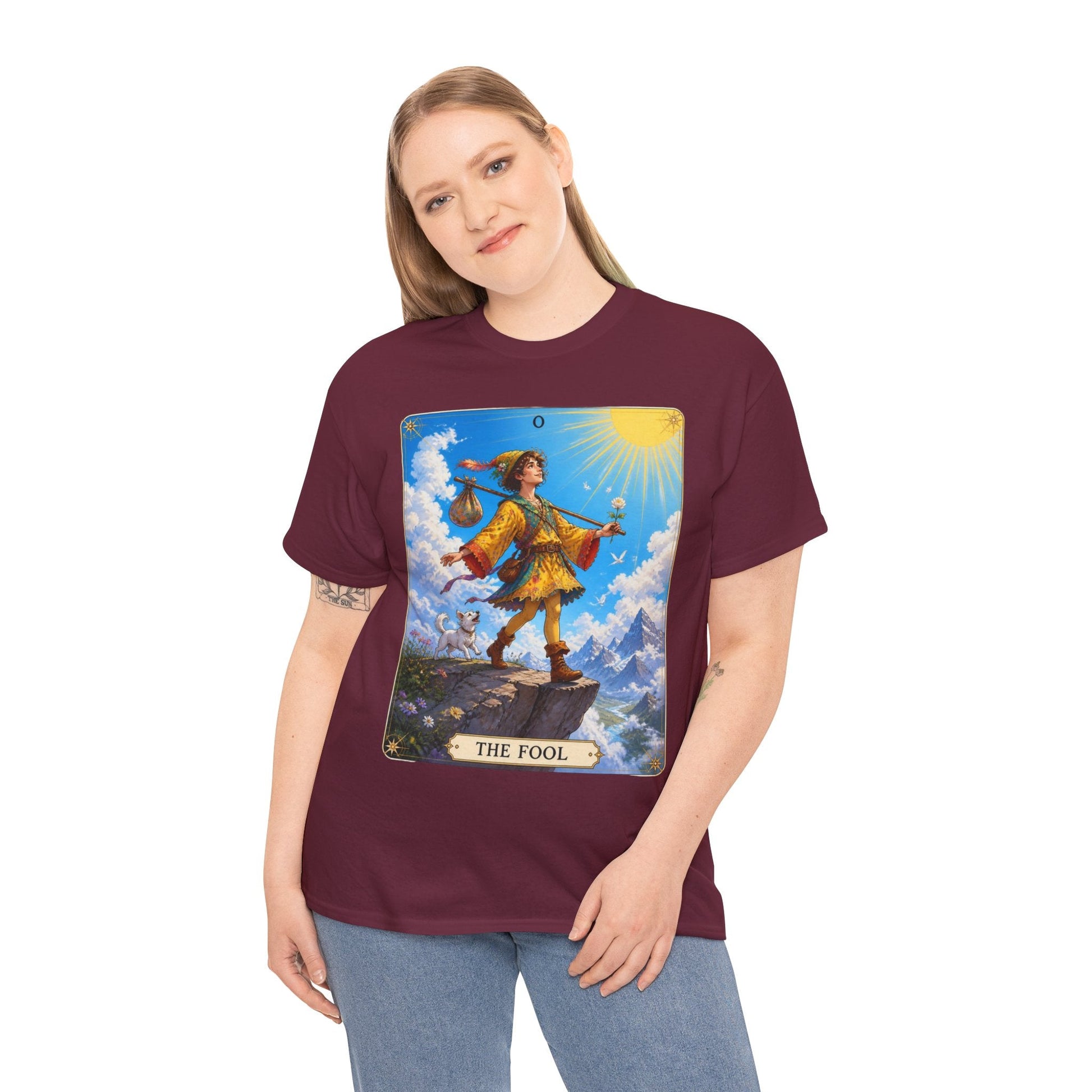 The Fool Tarot Card T-Shirt — Vibrant Mystical Tarot Tee - T-Shirt - Printify