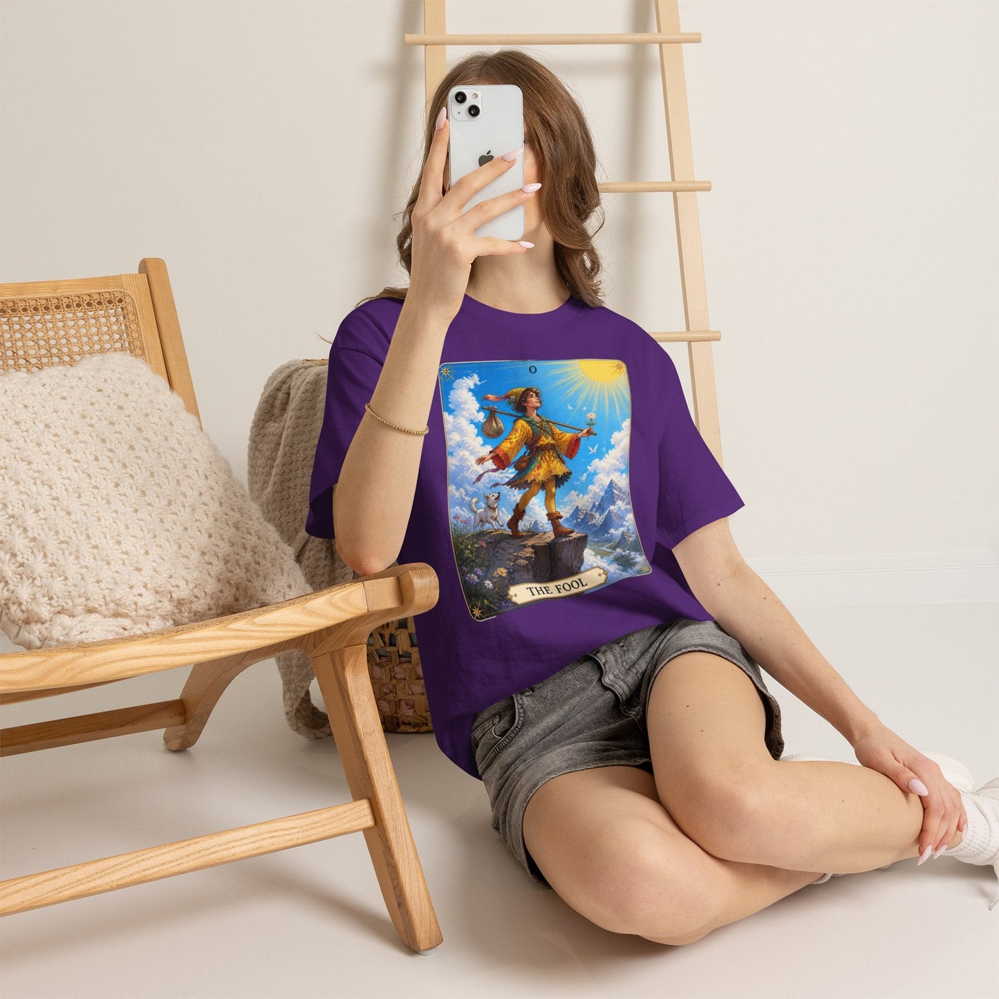 The Fool Tarot Card T-Shirt — Vibrant Mystical Tarot Tee - T-Shirt - Printify