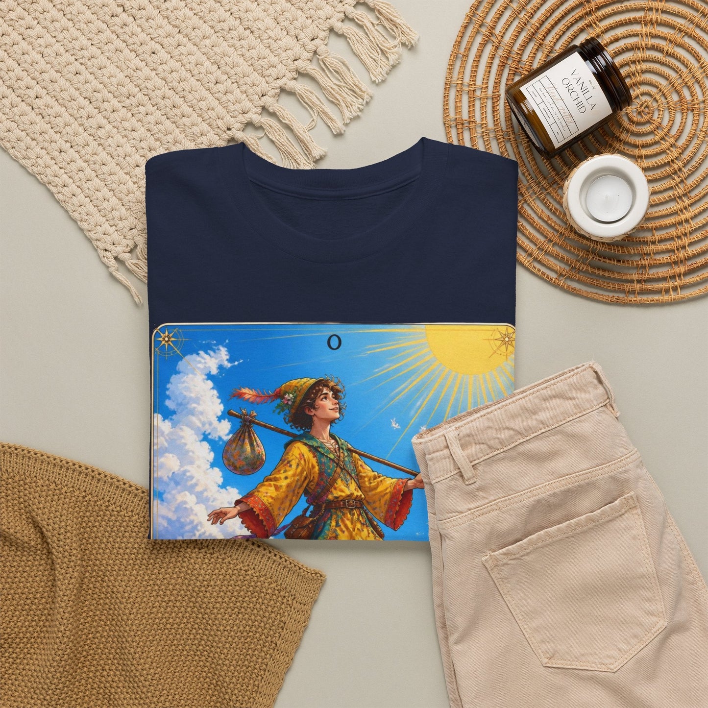 The Fool Tarot Card T-Shirt — Vibrant Mystical Tarot Tee - T-Shirt - Printify