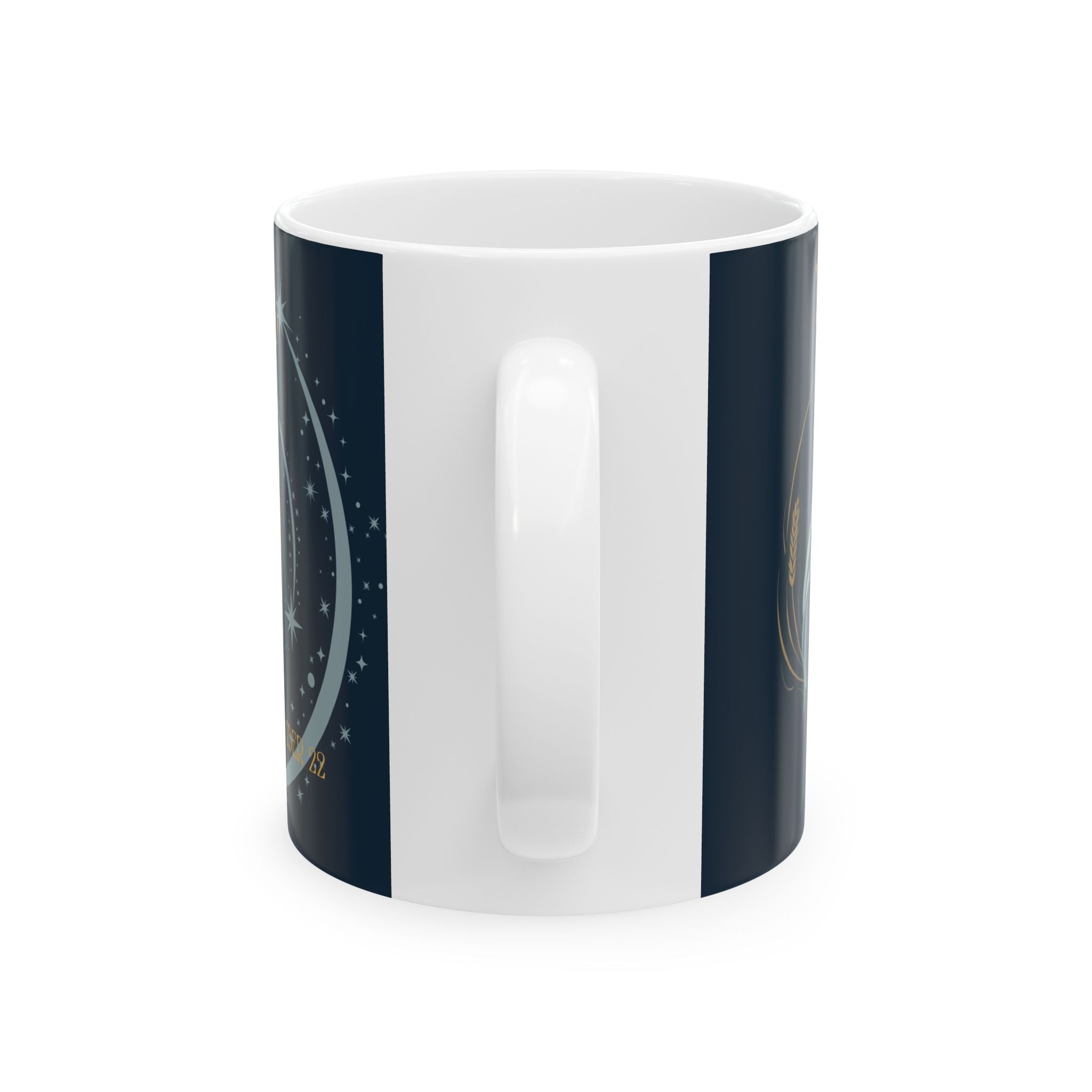 Virgo Constellation Ceramic Mug — Zodiac Astrology Coffee Cup (August–September) - Erudition Designs