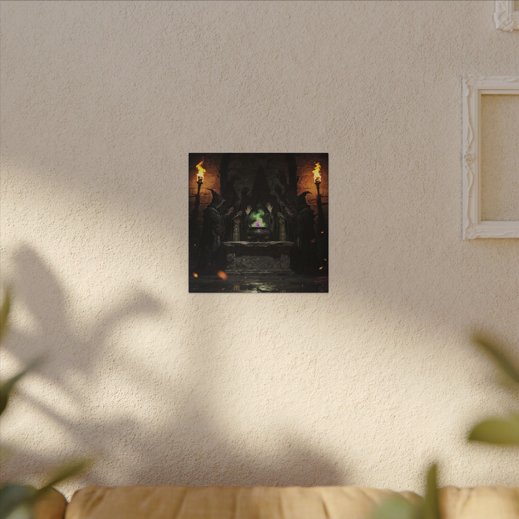 Witch Coven Ritual Canvas Wall Art - Erudition Designs