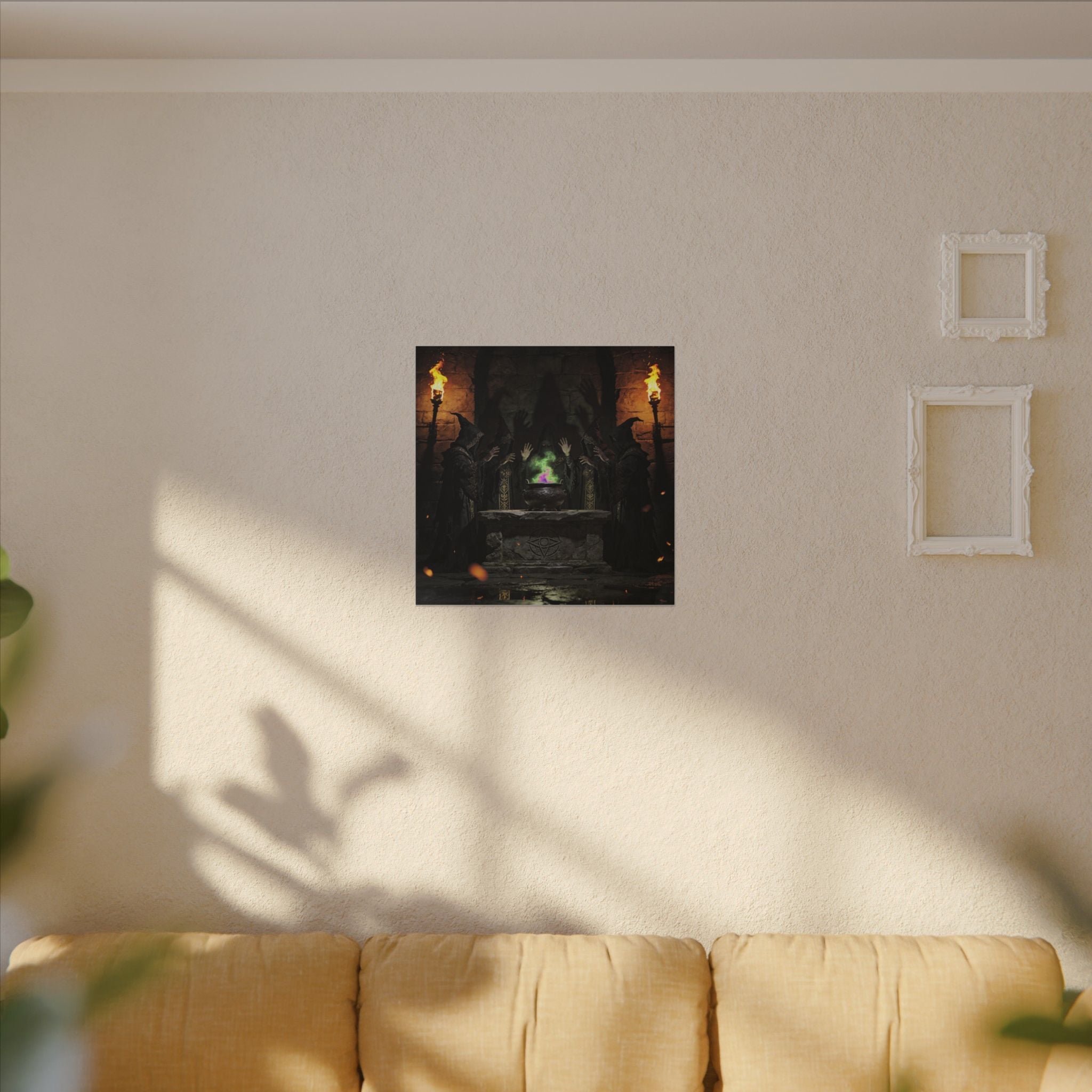Witch Coven Ritual Canvas Wall Art - Erudition Designs