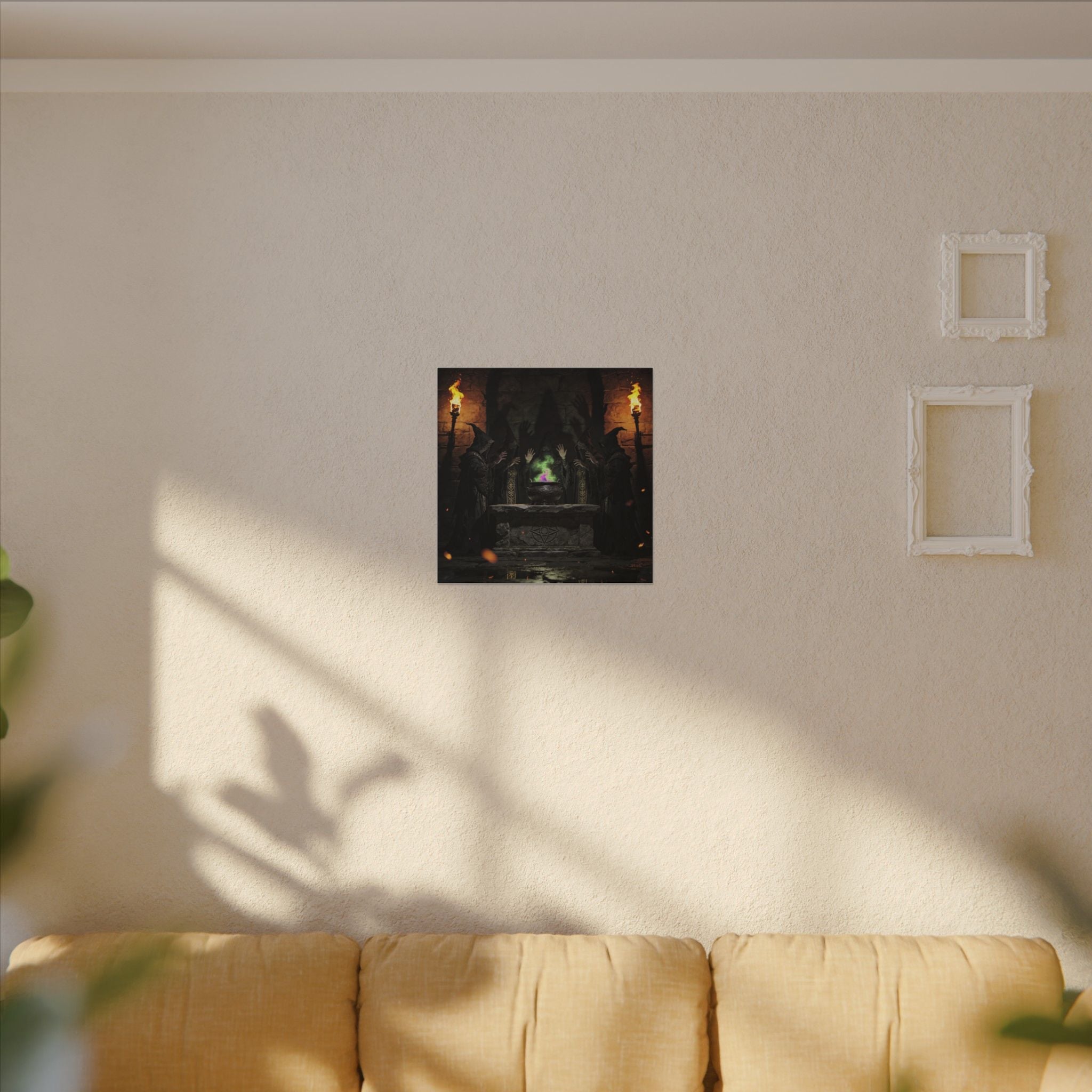 Witch Coven Ritual Canvas Wall Art - Erudition Designs