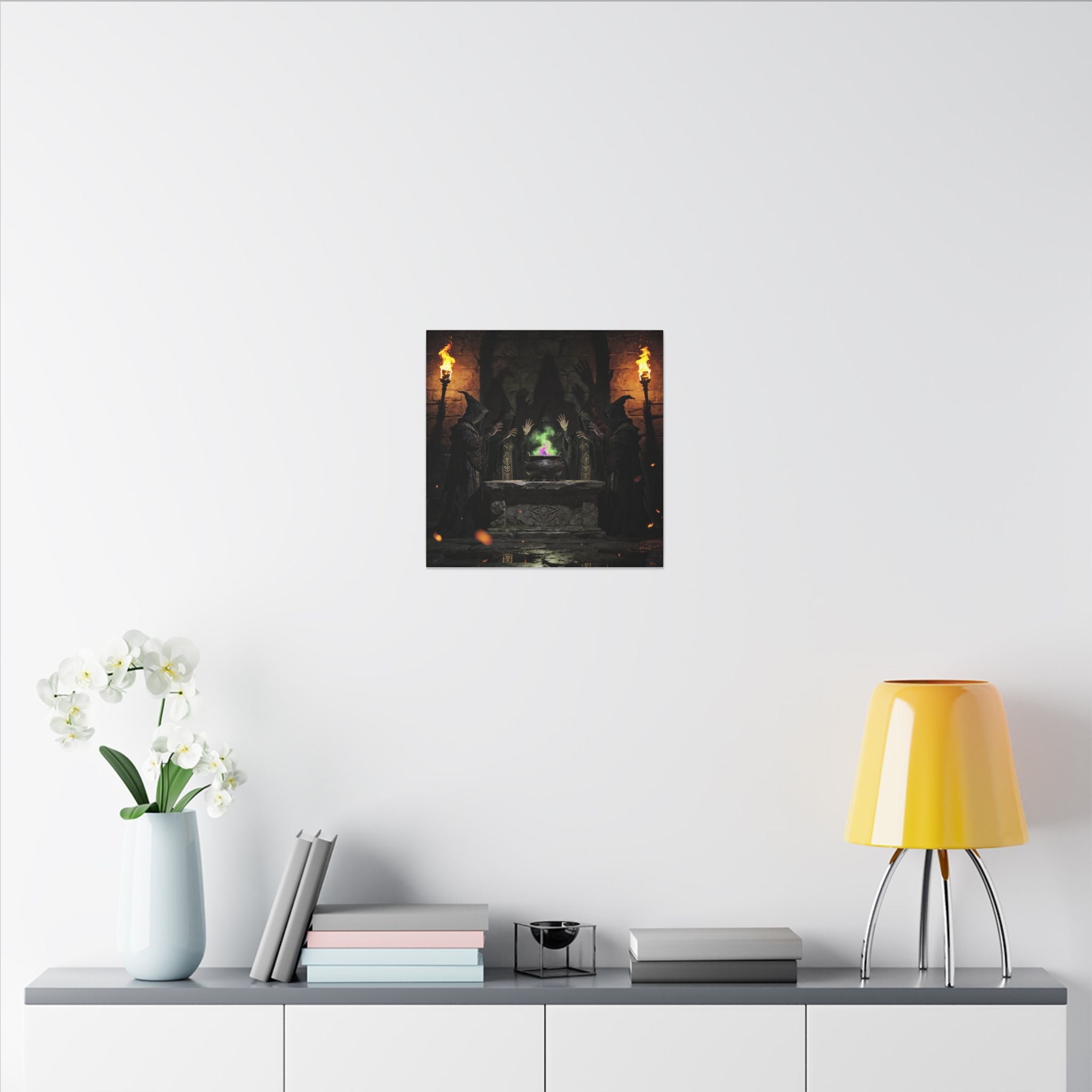 Witch Coven Ritual Canvas Wall Art - Erudition Designs