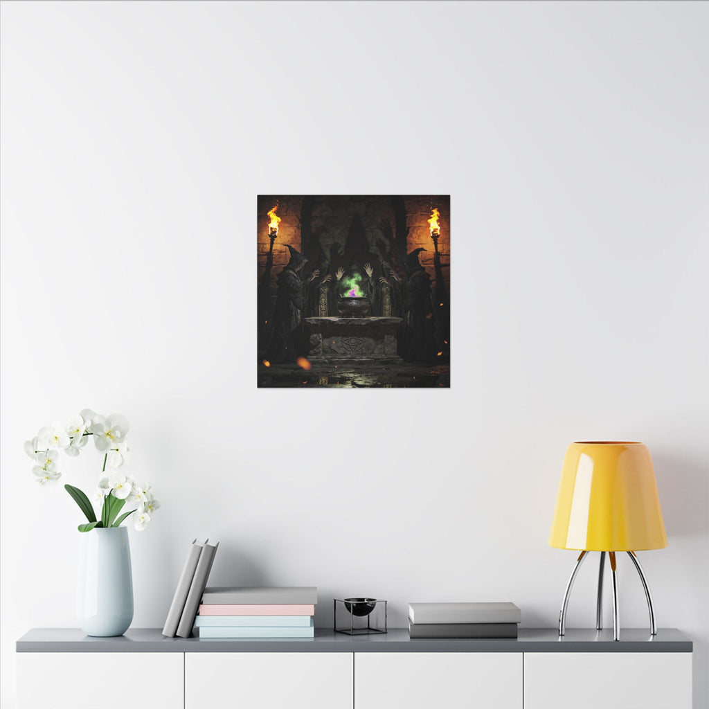 Witch Coven Ritual Canvas Wall Art - Erudition Designs