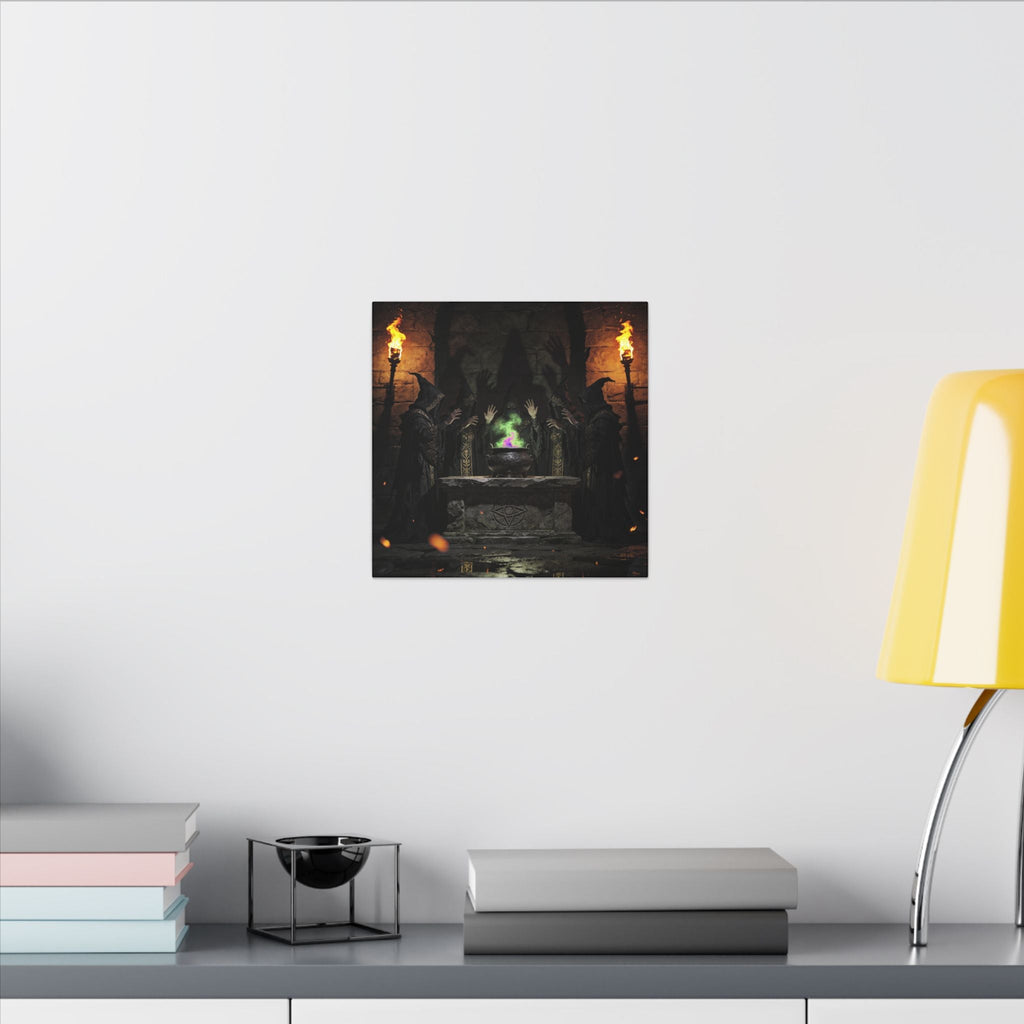 Witch Coven Ritual Canvas Wall Art - Erudition Designs