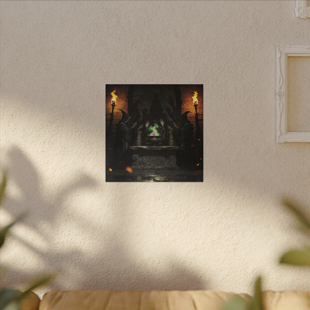 Witch Coven Ritual Canvas Wall Art - Erudition Designs